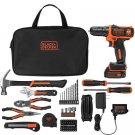 BLACK+DECKER 12-Volt MAX Lithium Ion Cordless Drill with 64-Piece Project Kit