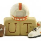 University of Tennessee Word Block "UT" ~w/Football & Helmet~So Cute!~~