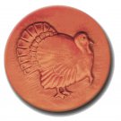RYCRAFT 2" Round Cookie Stamp with Handle & Recipe Booklet--TURKEY