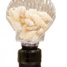 By The Shore SHELL Filled Wine Stopper from Carson Home Accents-Clam Shell Style