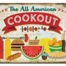 Cutting Board-ALL AMERICAN COOKOUT--Large Cutting board 11.5"X15" Tempered Glass
