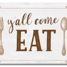 Cutting Board-Y'all Come Eat-Large Cutting board 11.5"X15" Tempered Glass