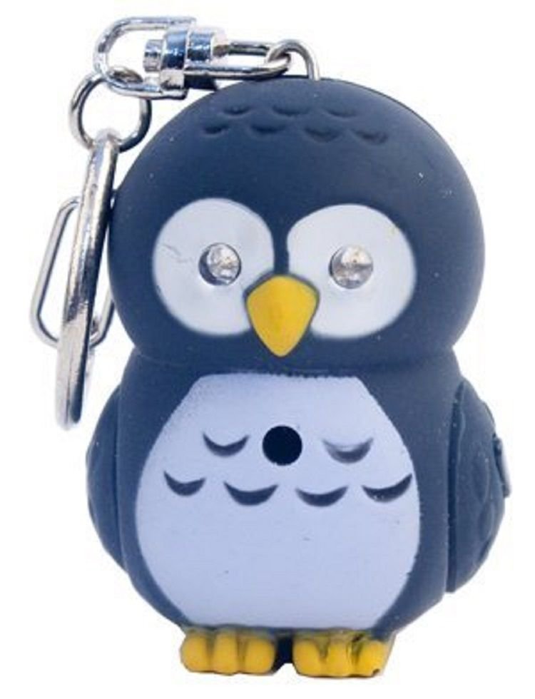 Brown OWL Key Chain with LED light & Hoot Hoot Sound