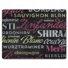 Cutting Board-Wine Tasting--Small Cutting Board 8" X 10" Tempered Glass