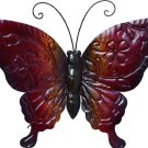 Butterfly Wall Hanging--Red/Black/Yellow--23.5" W, Made of Metal