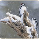 MOUSE PAD-Downy Woodpecker -Printed in U.S.A.--Polyester/Neoprene  **Beautiful**