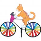 20" Kitty on a Bike Spinner, Whirligig, Garden Stake by Premier Design