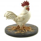 Blossom Bucket--ROOSTER ON BASE in Straw-Chicken, Rooster & Chicks **So Cute**