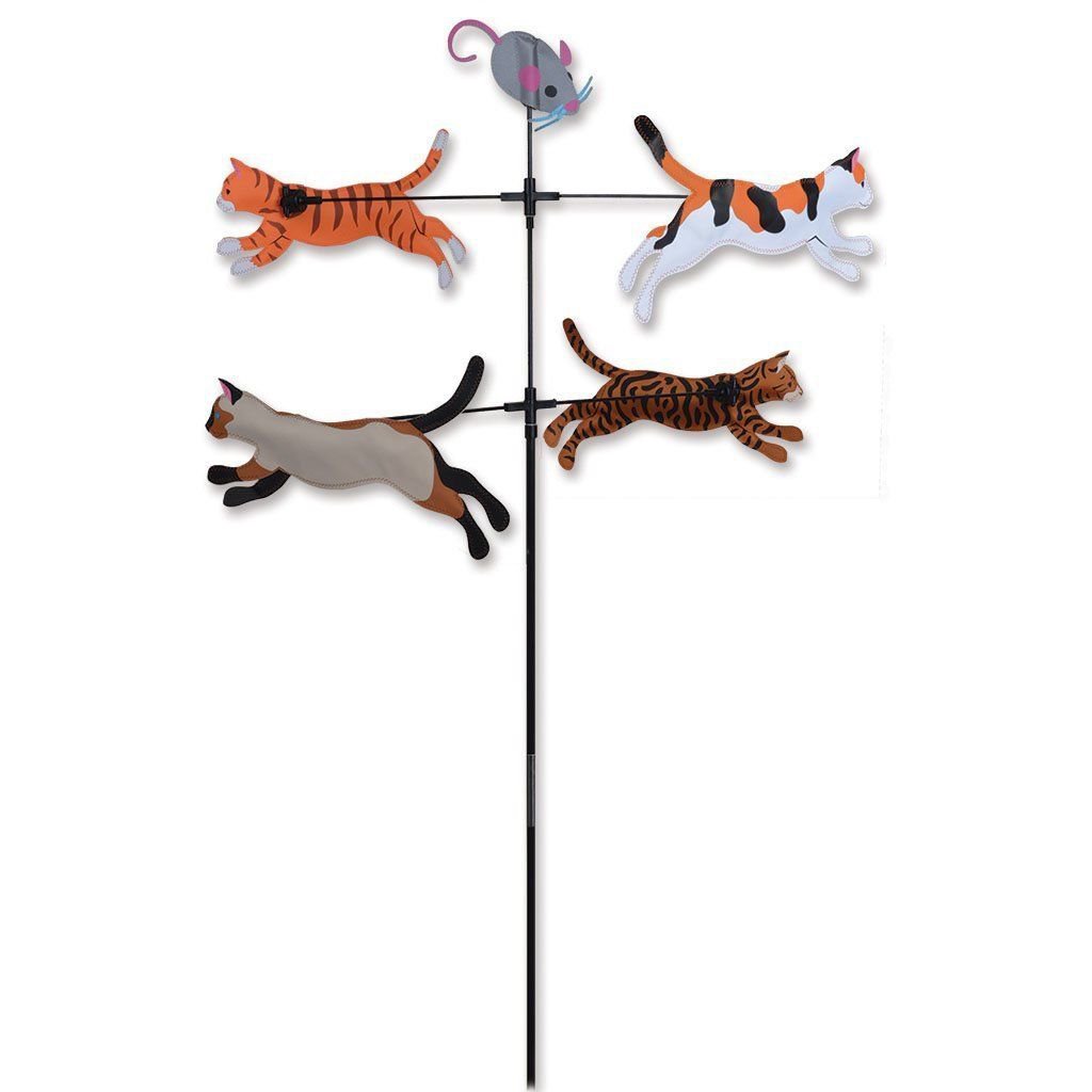 CATS Double Carousel Spinner Garden Wind Spinner by Premier Kites & Designs