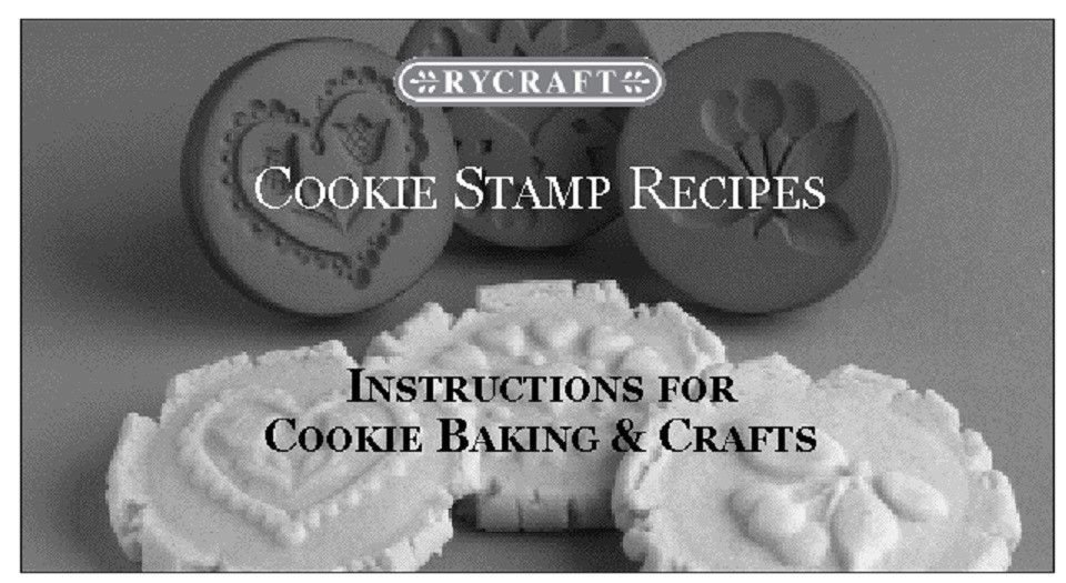 RYCRAFT 2" Round Cookie Stamp with Handle & Recipe BookletOLD GLORY