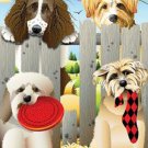 HOUSE FLAG--28 X 40--BEST FRIENDS--Dogs--by Jeremiah Junction