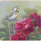 MOUSE PAD--MEADOW LARK--Printed in the U.S.A.--Polyester/Neoprene  **Beautiful**