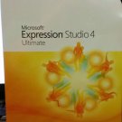Microsoft Expression Studio 4 Ultimate--For Academic Use--New Sealed Box