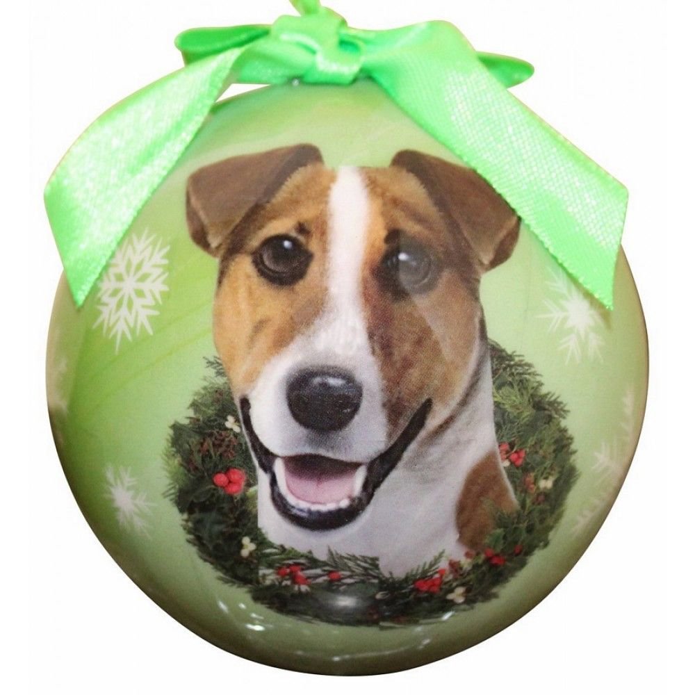 JACK RUSSELL--Shatterproof Ball Ornament--3"-- by E & S Pets