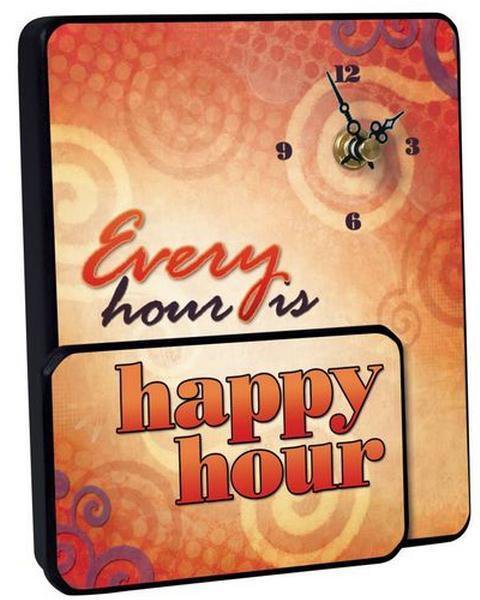 Wall or Desk Clock by Carson Home Accents--Every Hour is Happy Hour  #12015