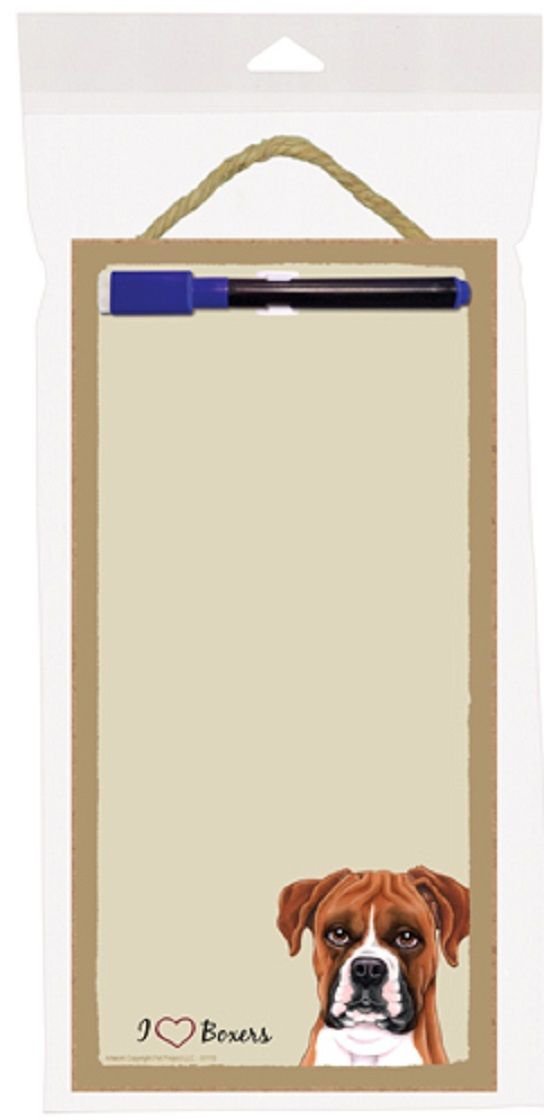 BOXER-Uncropped-Dry Erase Memo Board-10" by 5"--I LOVE BOXERS