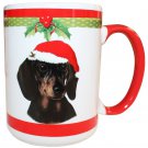 Black & Tan DACHSHUND 15 oz. Christmas Coffee Mug by E&S Pets