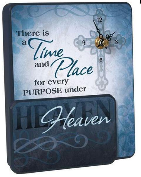 Wall or Desk Clock by Carson Home Accents--Every Purpose under Heaven  #12016