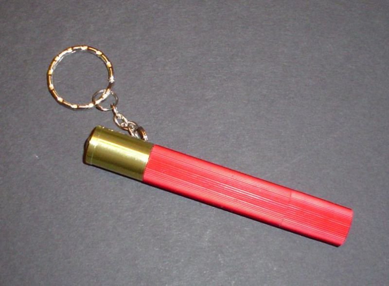 Shotgun Shell Flashlight Keychain