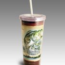 LARGEMOUTH BASS-24 oz. Double Wall Insulated Acrylic Tumbler/American Expedition