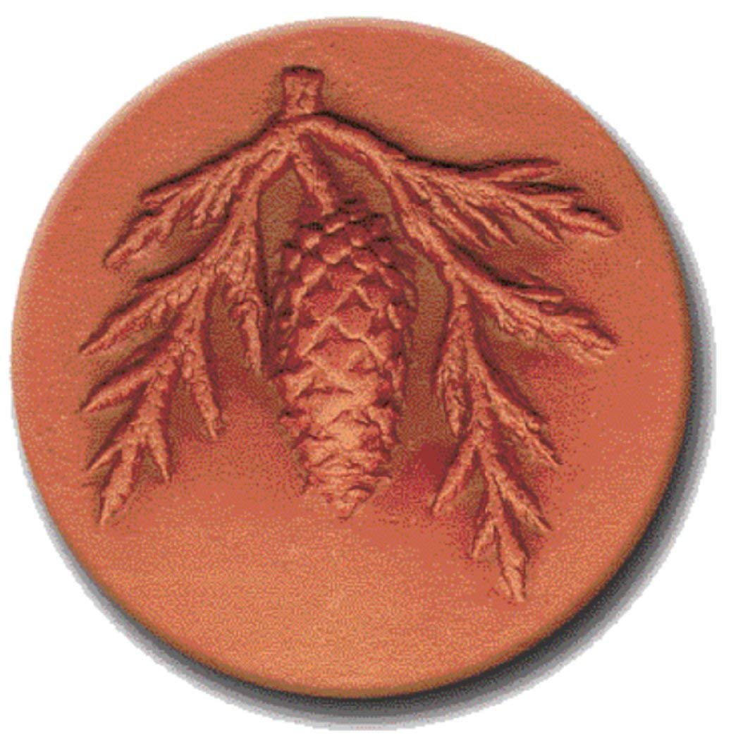 RYCRAFT 2" Keep it Soft-Brown Sugar Saver-PINE CONE- Works as Cookie Stamp