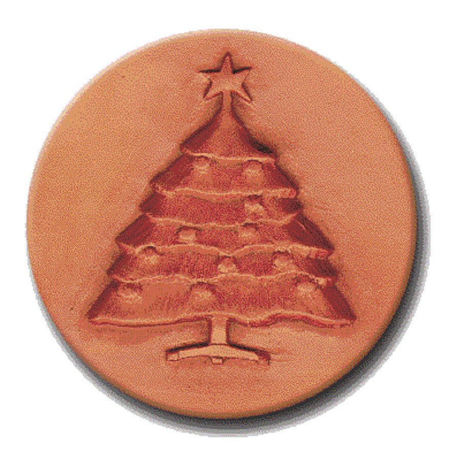 RYCRAFT 2" Keep it Soft-Brown Sugar Saver-CHRISTMAS TREE- Works as Cookie Stamp