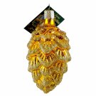 Ponderosa Pinecone- Gold Blown Glass Ornament by Old World Christmas