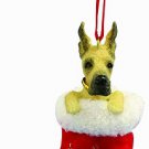 GREAT DANE in Stocking Christmas Ornament-Santa's Little Pals-