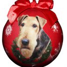 AIREDALE--Shatterproof Ball Ornament--3"-- by E & S Pets