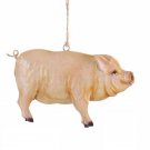 Kurt Adler Tin Farm Animal Christmas Ornament--Pig