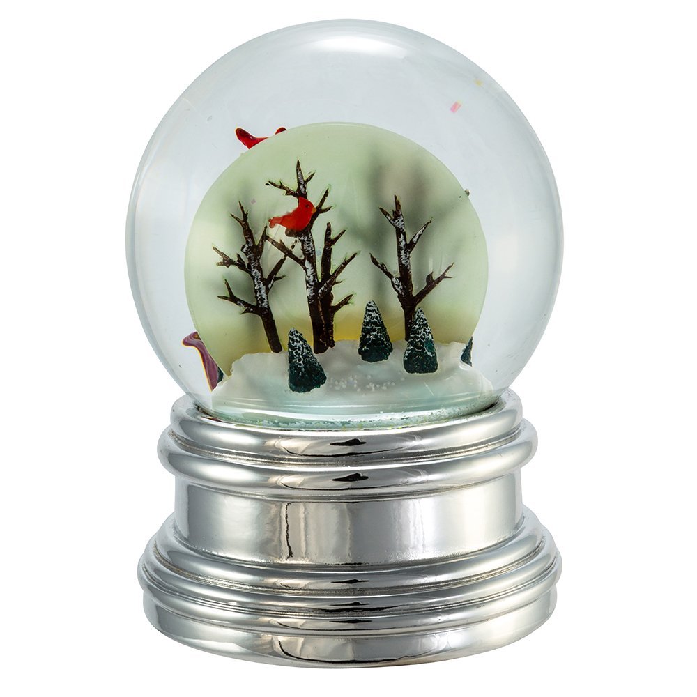 Horse & Sleigh w/Cardinals Lighted Snow Globe by Kurt Adler-Battery ...