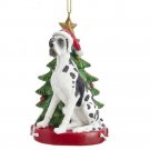 Kurt Adler Great Dane with Tree on Base Ornament-Personalizable