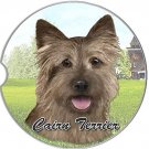 Cairn Terrier Single Absorbent Stone CAR Coaster by E&S Pets