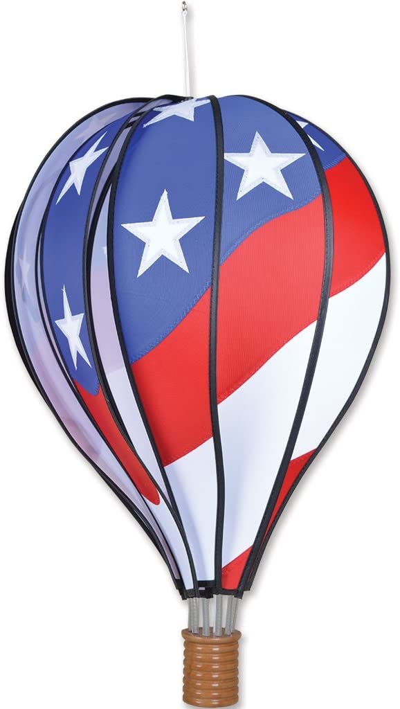 22" HOT AIR BALLOON-U.S.A. Patriotic Design- Wind Spinner by Premier Designs