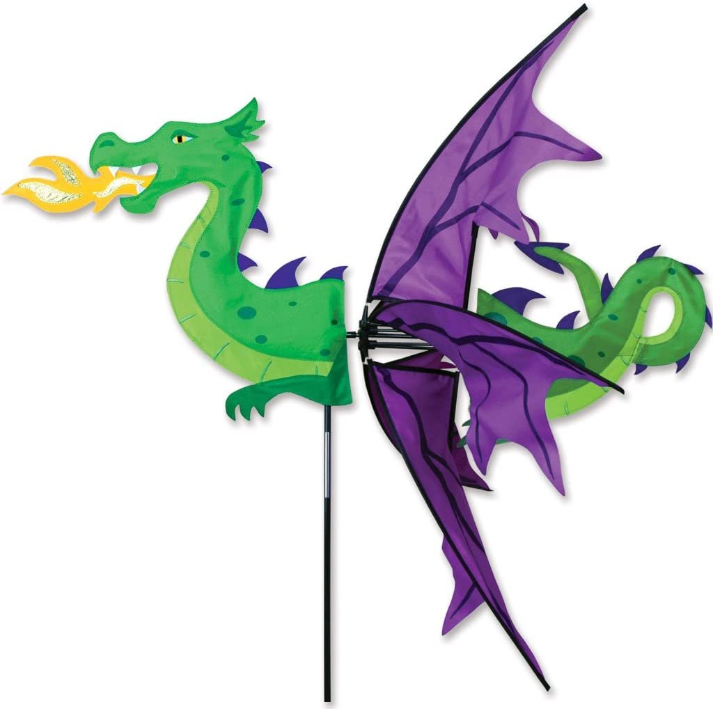 FLYING DRAGON Wind Spinner Garden Stake by Premier Kites & Designs