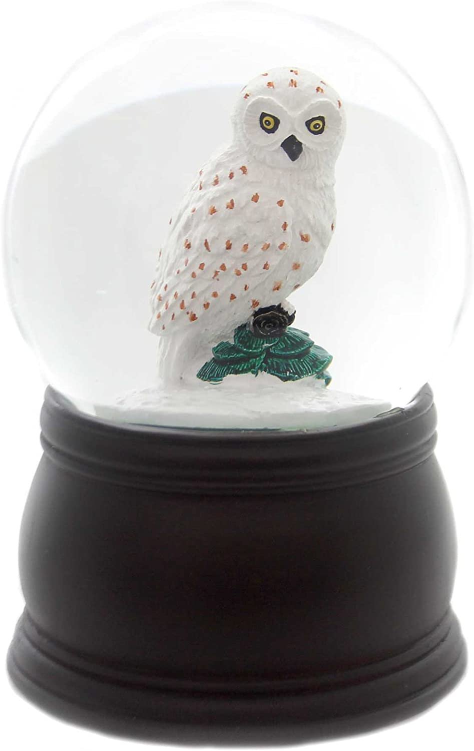 Great White Snowy Owl Snow Globe by Old World Christmas