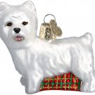 Westie Blown Glass Christmas Ornament by Old World Christmas