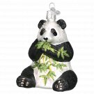 Panda Blown Glass Christmas Ornament by Old World Christmas