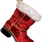 Santa's Boot Blown Glass Ornament by Old World Christmas