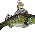 Walleye Fish Blown Glass Christmas Ornament by Old World Christmas
