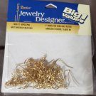 Darice Jewelry Designer--1" Brass Fish Hook Earrings-Gold Plated-48 Pieces