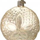 Sand Dollar Blown Glass Christmas Ornament by Old World Christmas