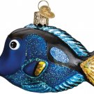 Pacific Blue Tang Blown Glass Christmas Ornament by Old World Christmas