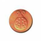 RYCRAFT 2" Round Cookie Stamp with Handle & Recipe Booklet--LADYBUG