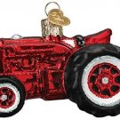 Old Farm Tractor Blown Glass Ornament by Old World Christmas