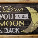 SALE**FLAWED** Framed "I Love you to the Moon And Back" Wall Décor by Carson