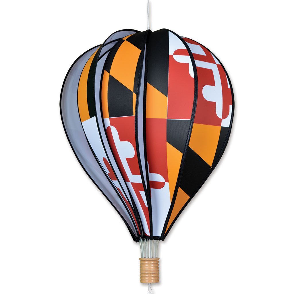 22" HOT AIR BALLOONMaryland Flag Design Wind Spinner by Premier Designs