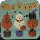Cork Back Coaster-Holiday Design-BOO TO YOU-Create Your Own Set!