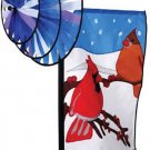 Triple Spinner with Banner Flag-Cardinals Garden Stake Décor by Premier