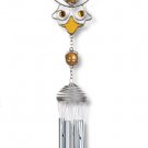 Wireworks™ Chrome Owl-Grey Eyes Wind Chime by Carson Home Accents